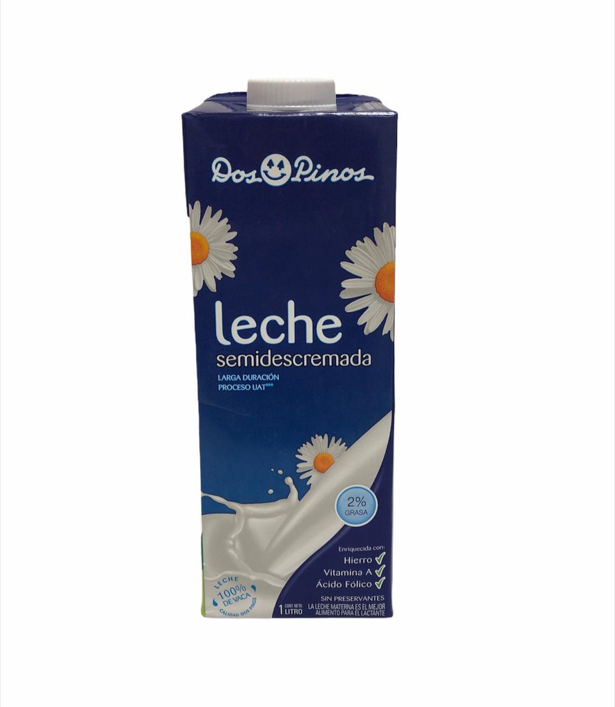 LECHE EN CAJA SEMIDESCREM  DOS PINOS 1