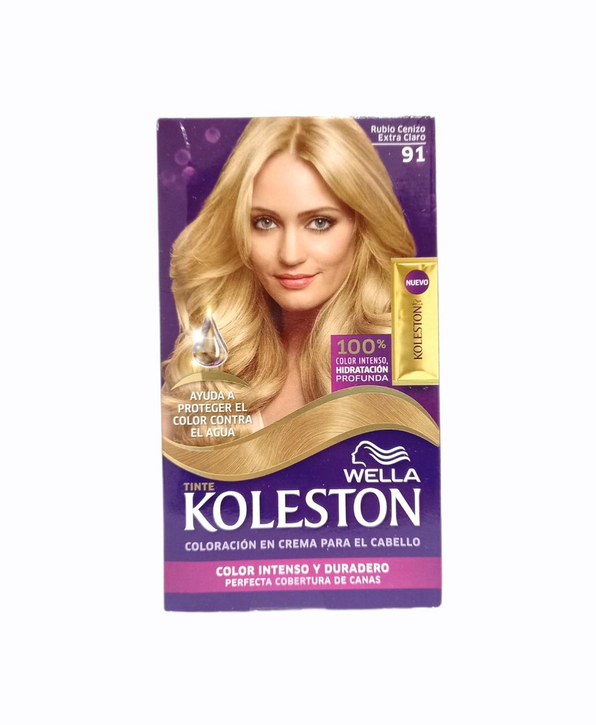 TINTE KOLESTON RUBIO CENIZO EXTRA CLARO #91