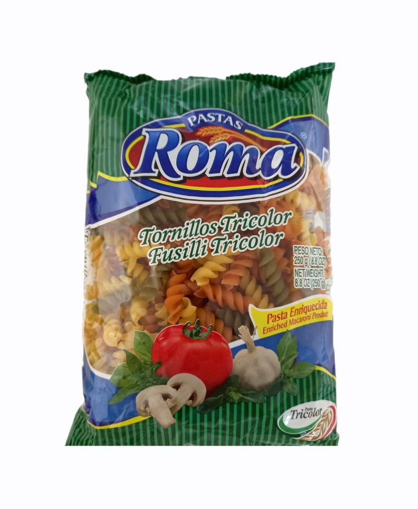 PASTA TORNILLOS TRICOLOR ROMA 