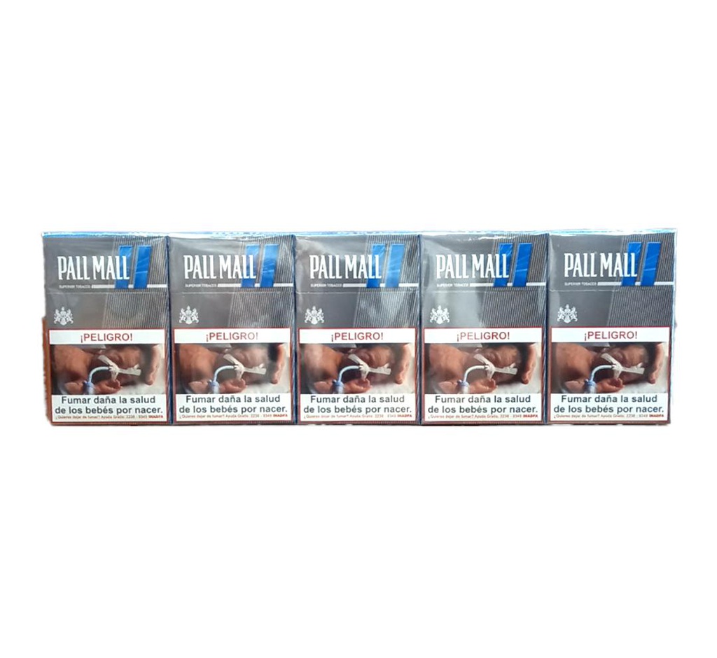 PAQUETE DE  PALLMALL SUPERIOR GRIS 20UNIDA