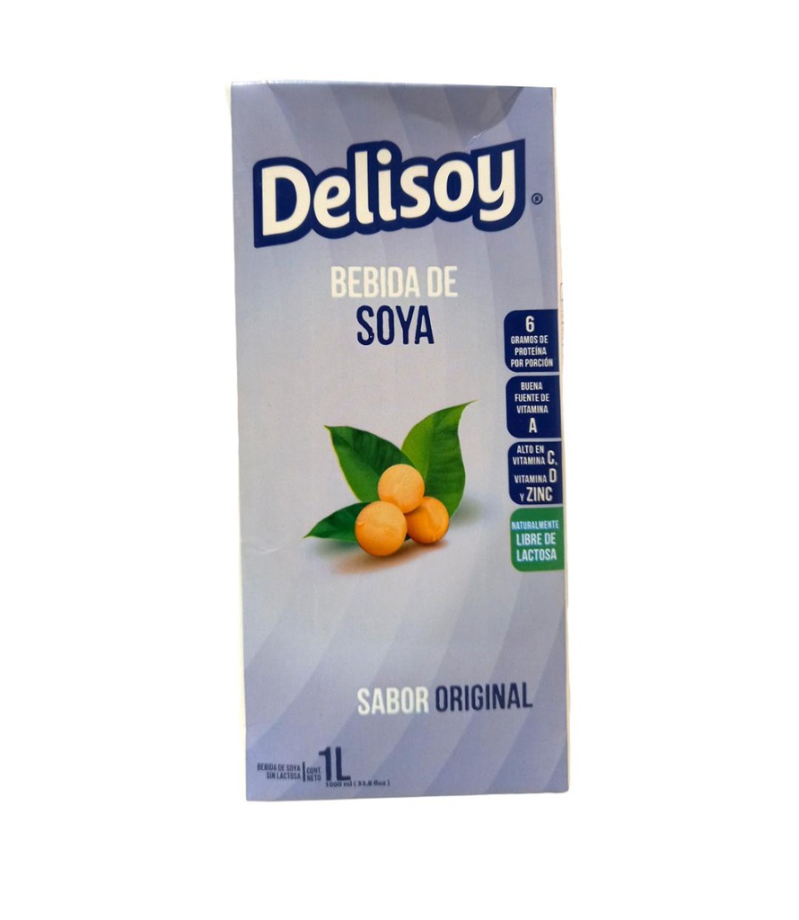 DELISOY EN CAJA BEBIDA SOYA ORIGINAL1L