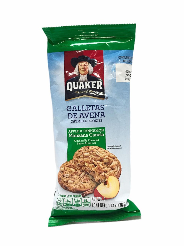 GALLETA QUAKER MANZANA CANELA 
