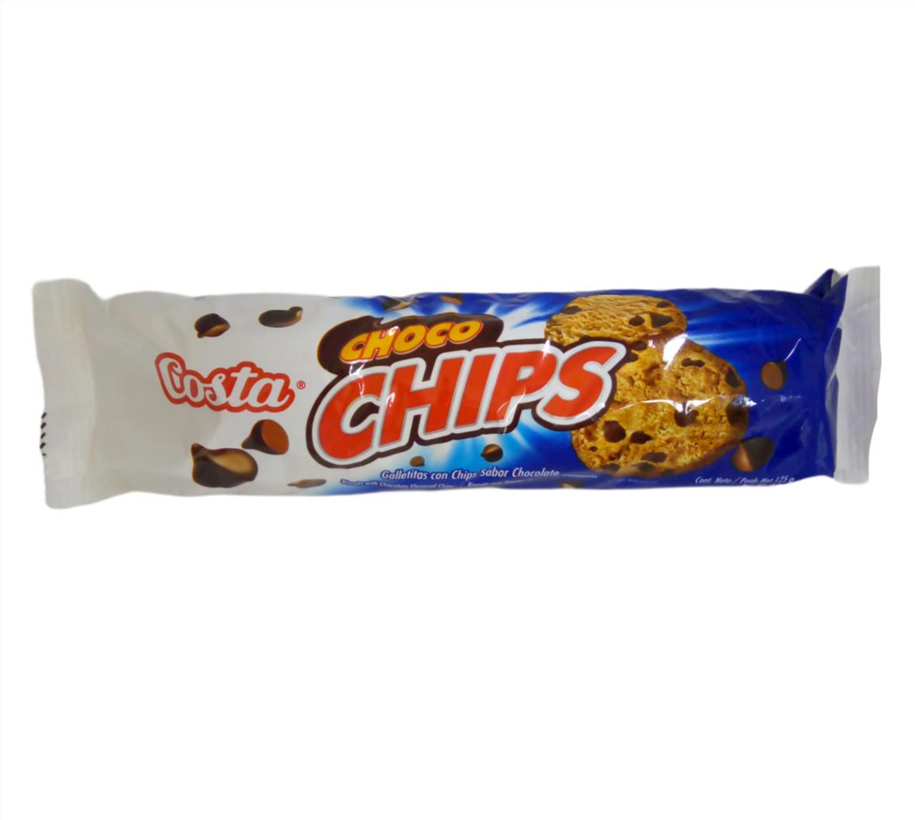 GALLETA CHOCO CHIPS COSTA 125 