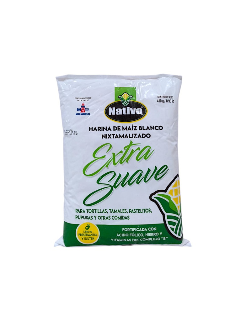 NATIVA  DE MAIZ BLANCO 410G