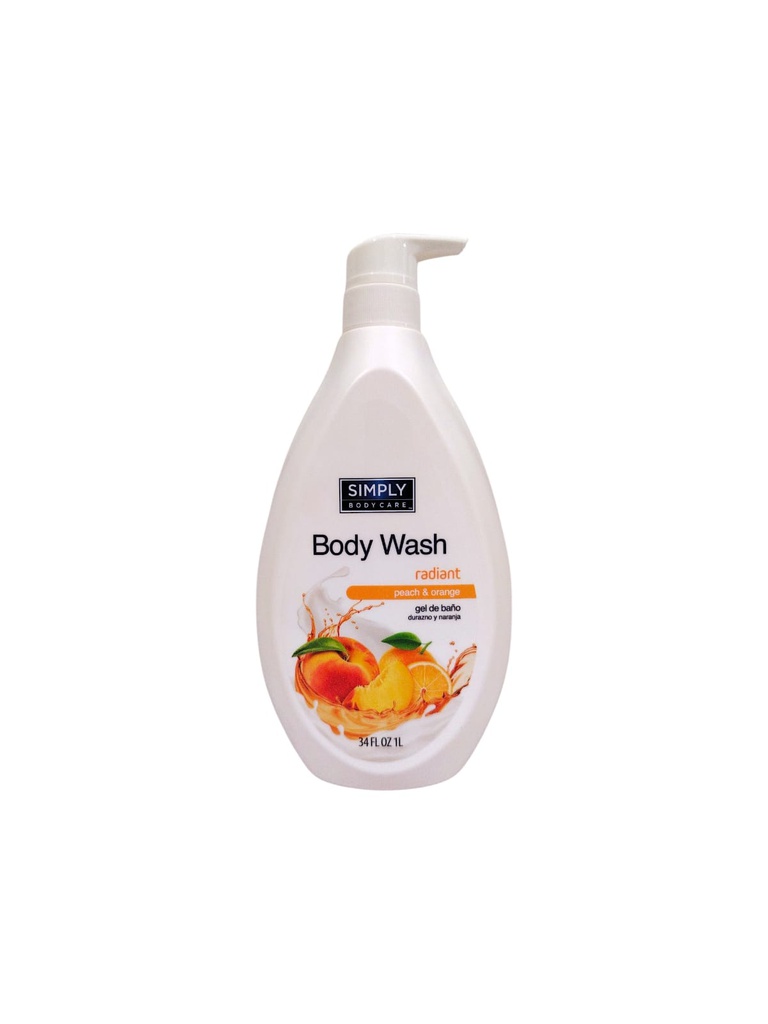 BODY WASH SIMPLY PEACH/ORAN 1L