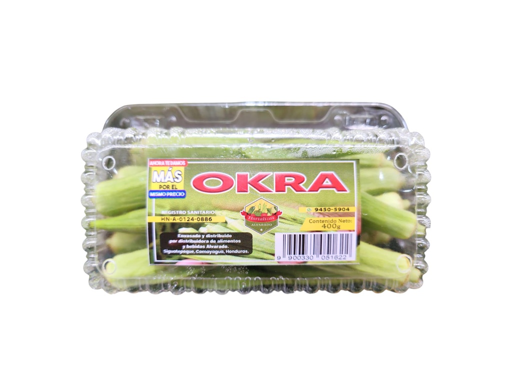 OKRA BANDEJA HORTALIZAS 400G