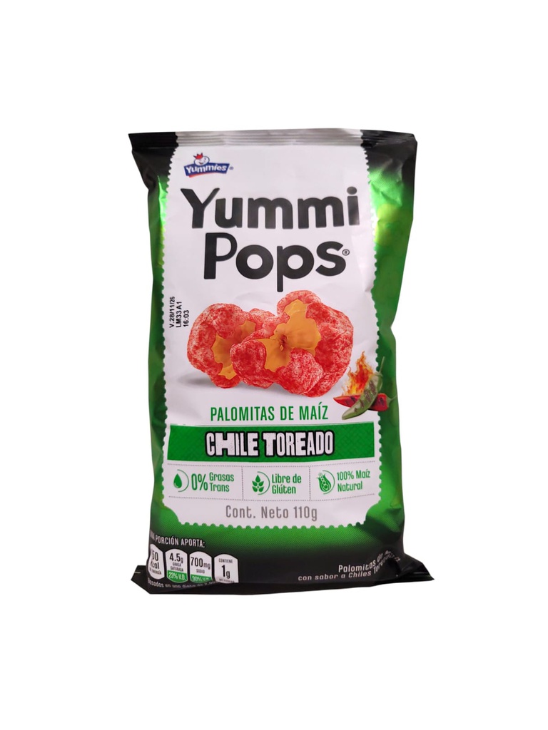 YUMMI POPS CHILE TOREADO 110GR