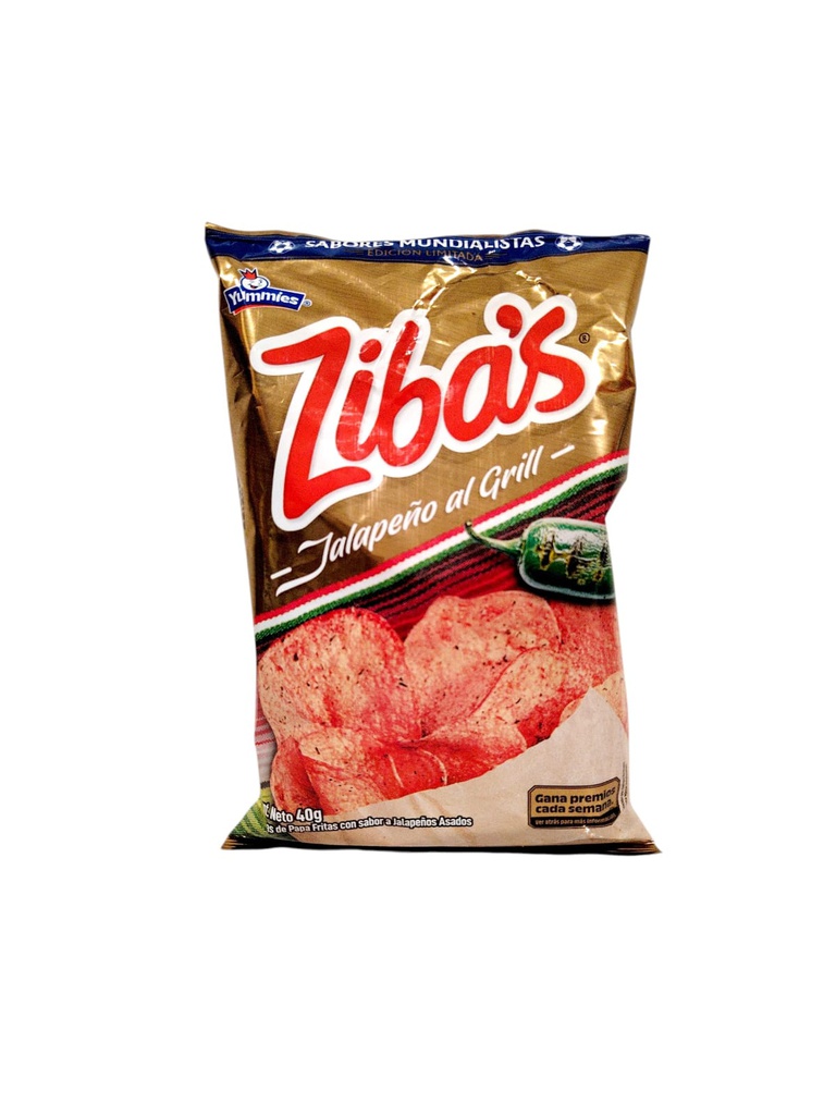 ZIBAS JALAPEÑO AL GRILL 40G