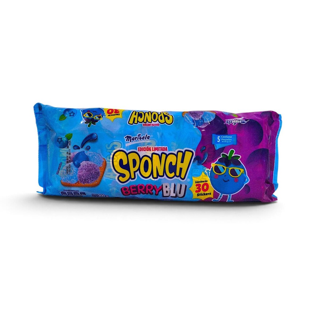 SPONCH BERRY BLU BIMBO 300G