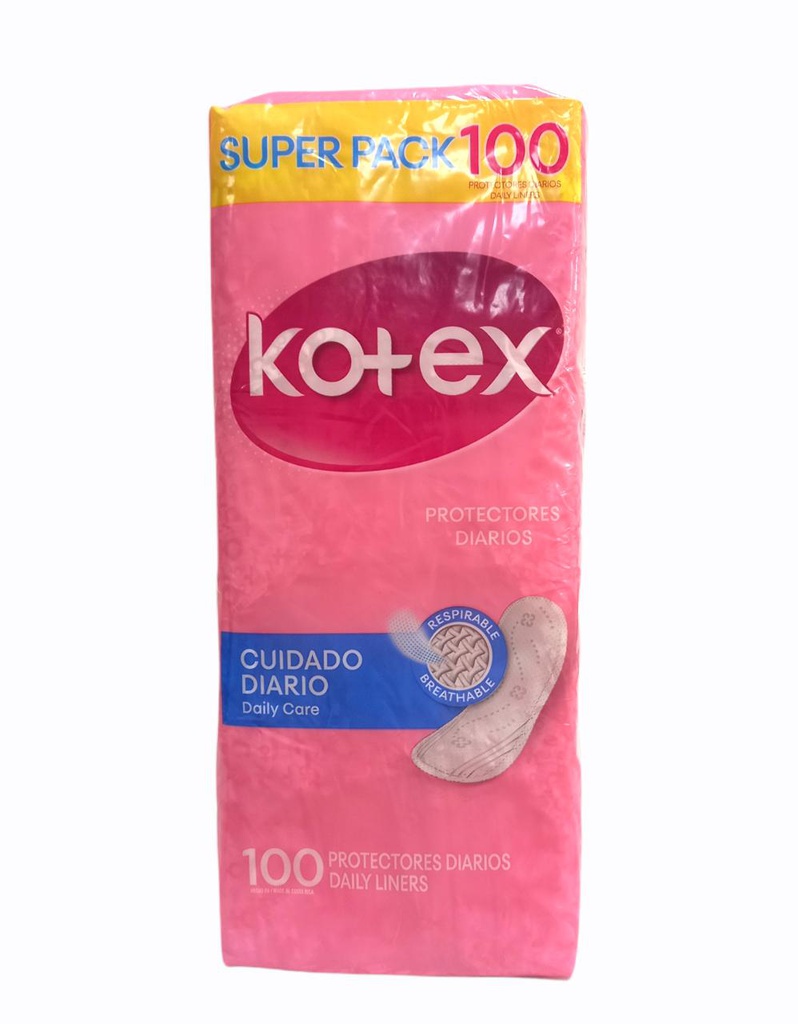 PROTECTORES KOTEX DAY DUO 100 