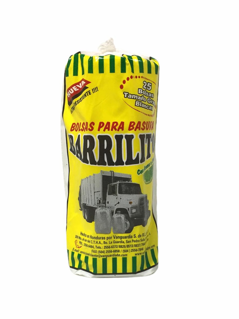 BOLSA P/BASURA ROLLO BARRILITO