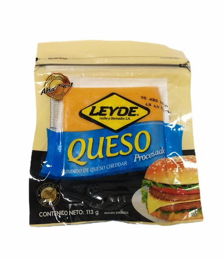 [795893410110] QUESO PROCESADO 1/4 LB  LEYDE