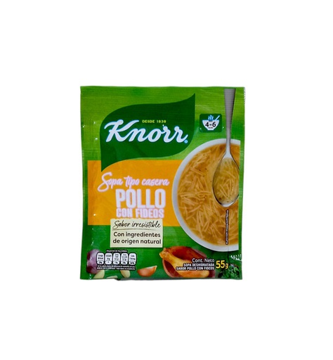 [7411000345351] SOPAS KNORR DE POLLO CON FIDEO