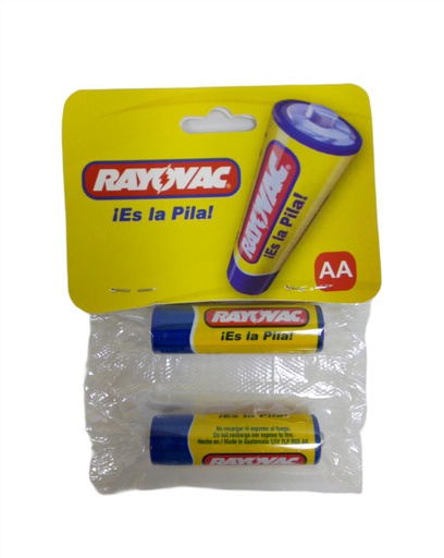 [1402] PAR BATERIAS RAYO VAC AA 