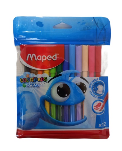 [3154148457206] MARCADOR OCEA MAPED 12 COLORES