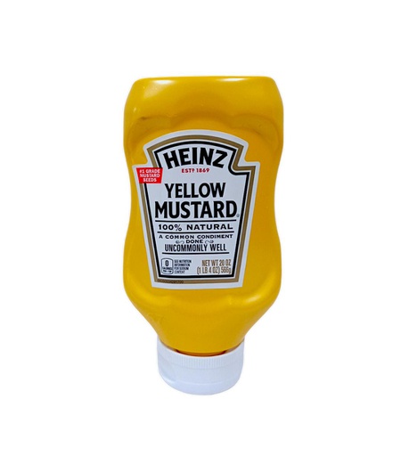 [013000002189] HEINZ  YELLOW MUSTARD 20 ONZ