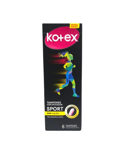 [7441008154600] TAMPONES FITNESS KOTEX 8UN MED