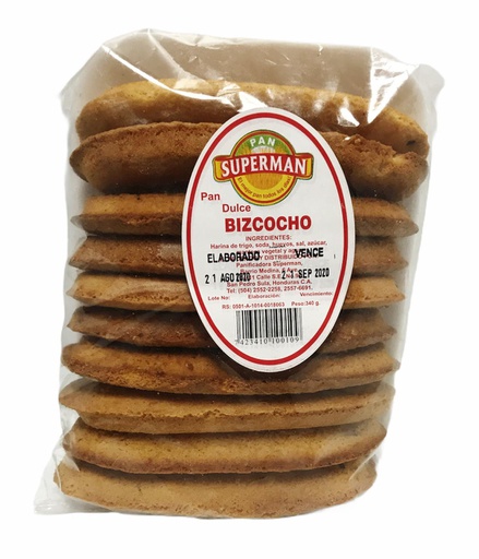 [7423410100109] BIZCOCHO SUPERMAN 10 UNI