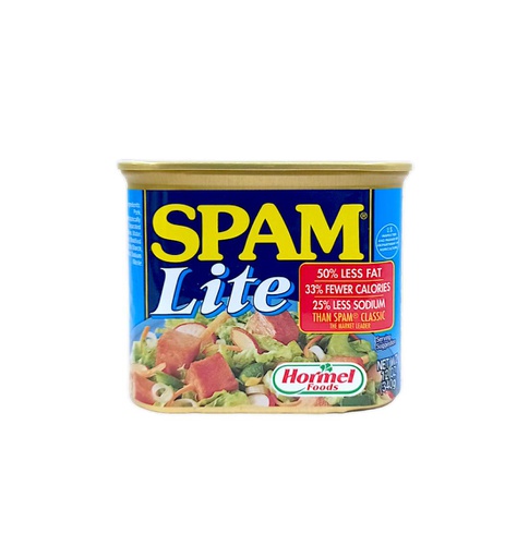 [037600596640] SPAM LITE HORMEL FOODS 340GR