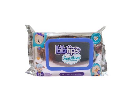 [013117023404] TOALLITAS BBTIPS SENSITIVE 66U