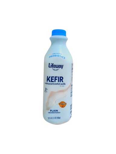 [017077102322] KEFIR PLAIN LOW FAT MILK 946ML