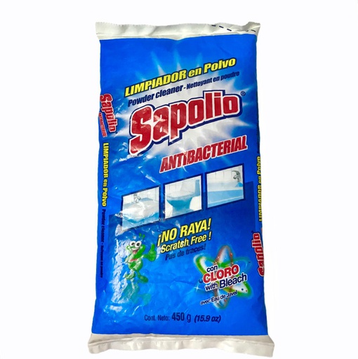 [7751851113601] LIMPIADOR EN BOLSA SAPOLIO ANTIBACTERIAL 450G