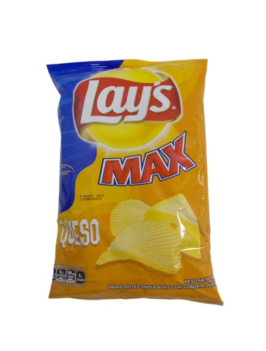 [721282300540] PAPAS LAYS MAX QUESO 85 G 