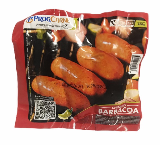 [7424110102295] CHORIZO BARBACOA 450G PROGCARN