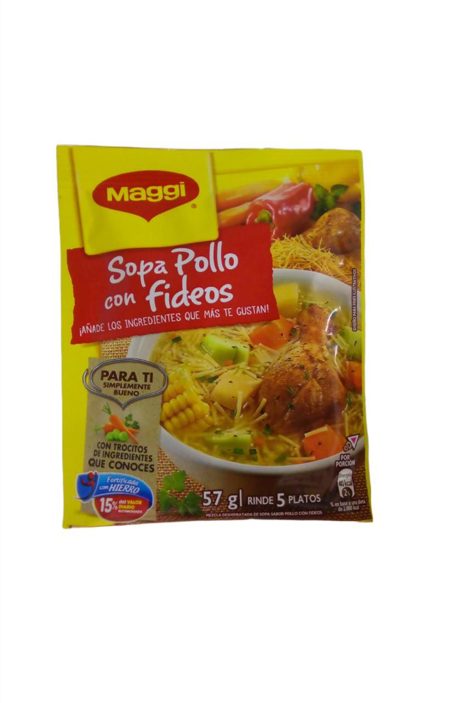 SOPA MAGGI POLLO FIDEOS FORT 5