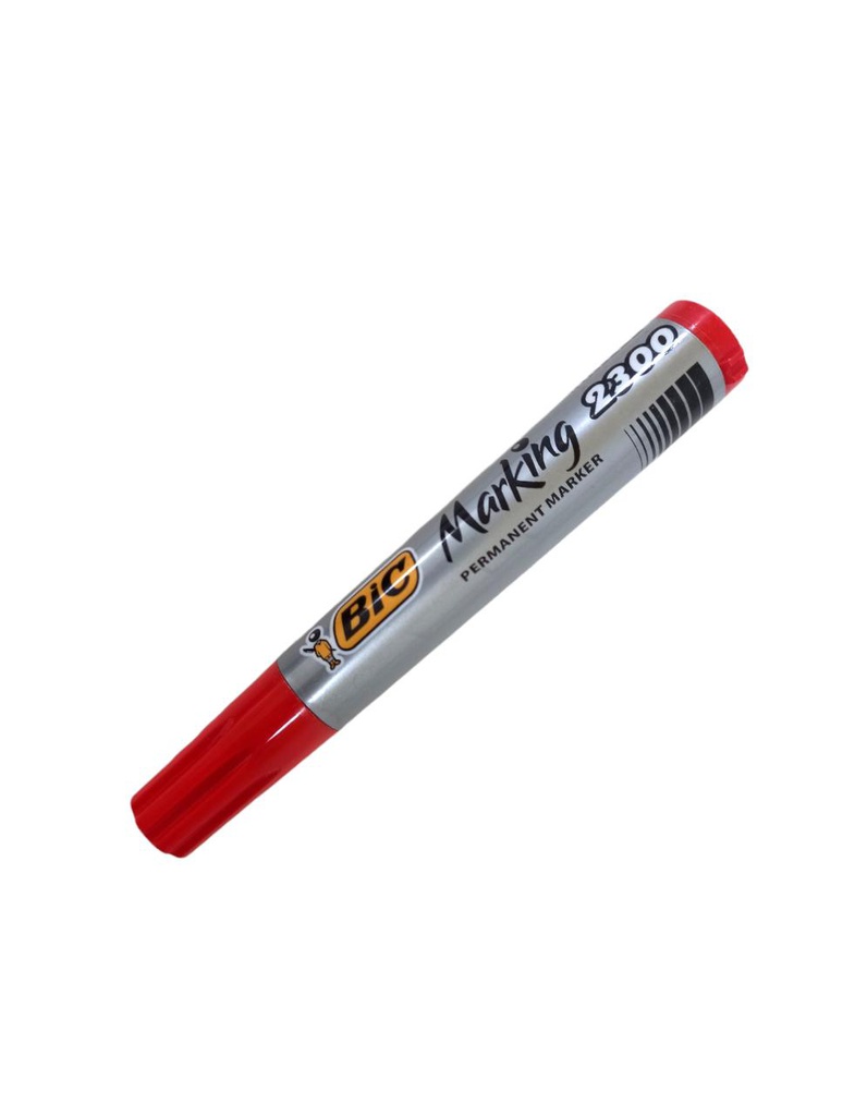 MARCADOR BIC PERMANENTE ROJO P