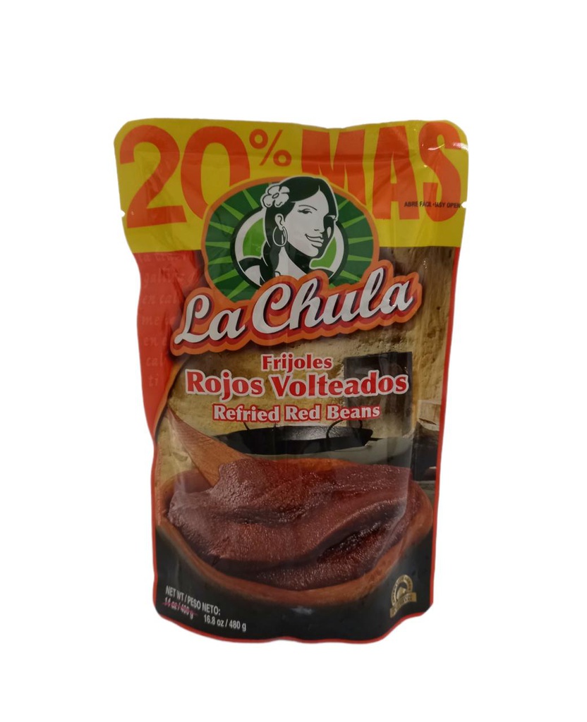 FRIJOLES ROJOS VOLTEADOS LA CHULA  14 OZ