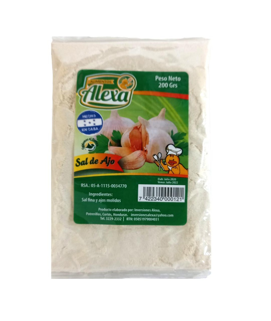 SAL DE AJO ALEXA 200 G