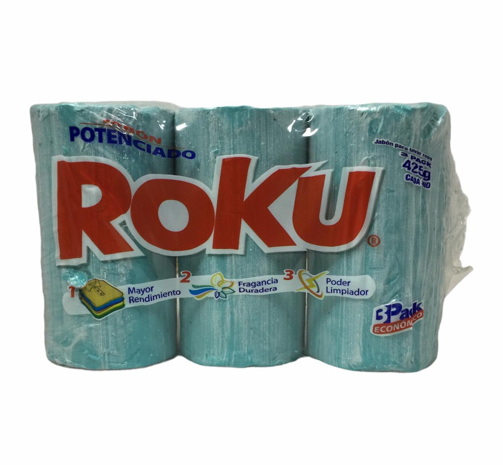 3PACK JABON ROKU AQUA 400G