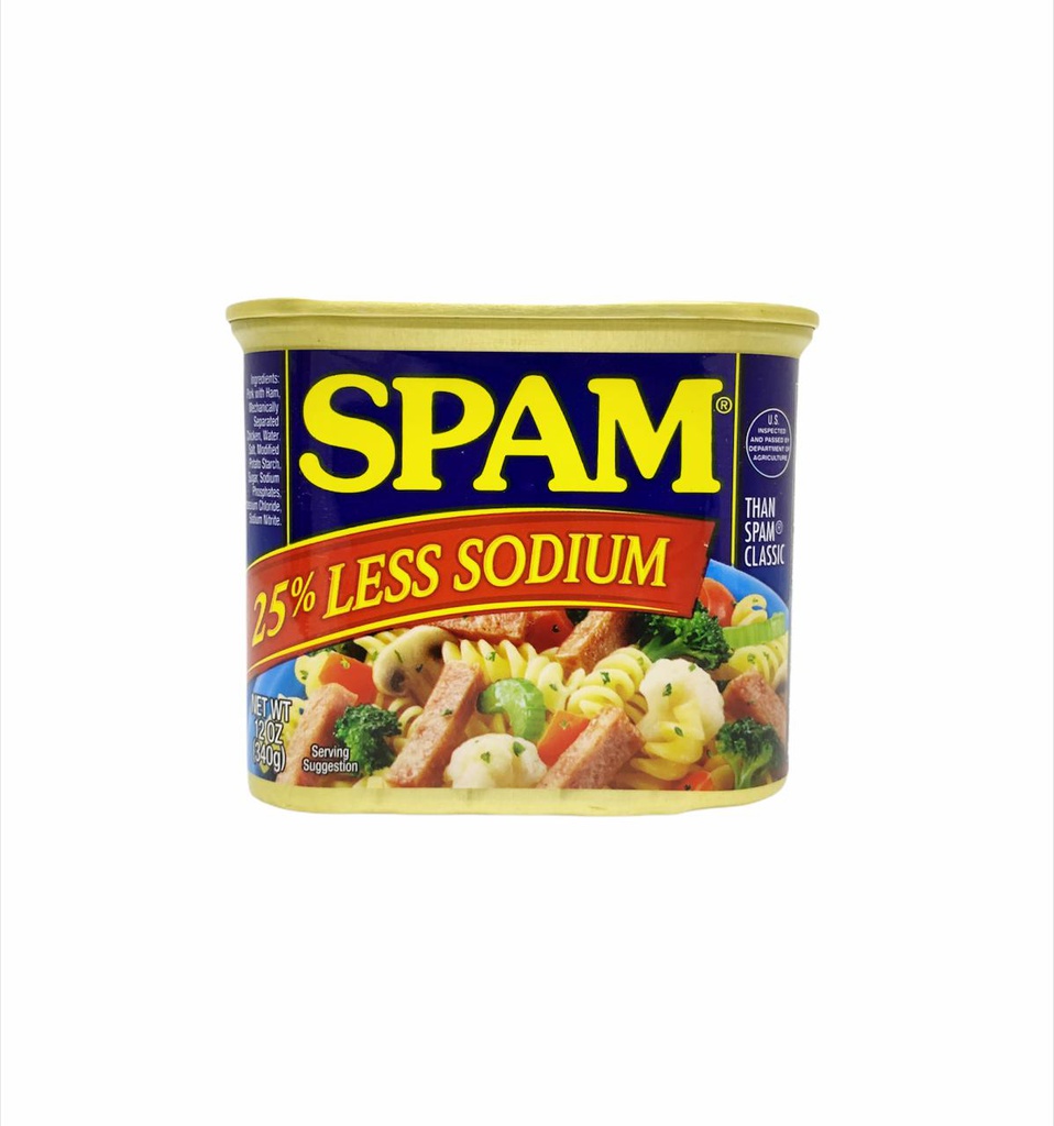 SPAM 25% LESS SODIUM 340G PRIC