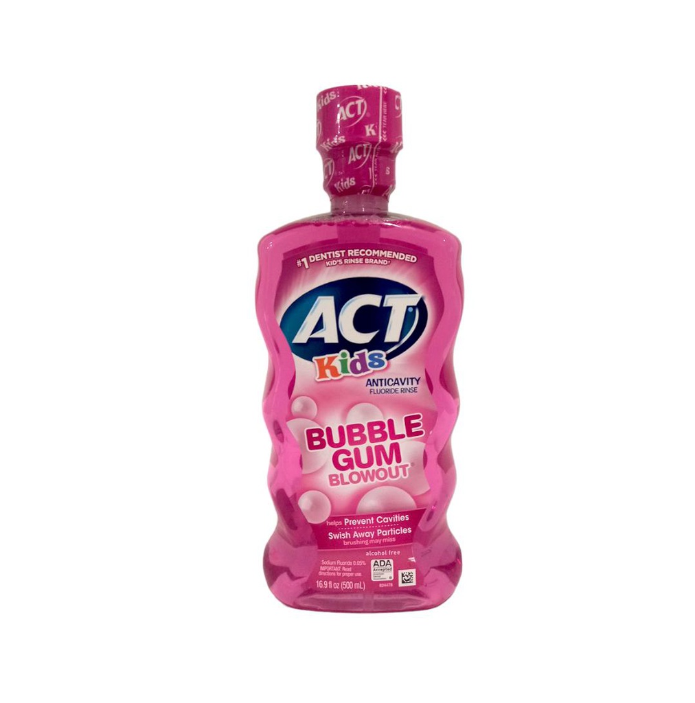 ENJUAGUE ACT KIDS BUBBLE GUMS 