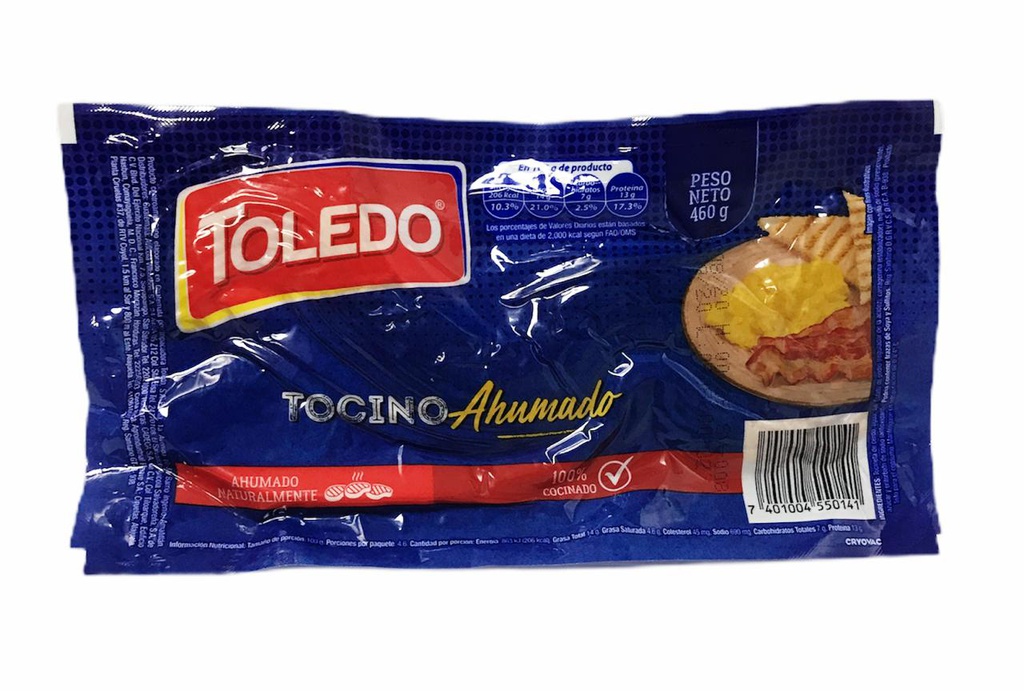 TOCINO AHUMADO TOLEDO 400G