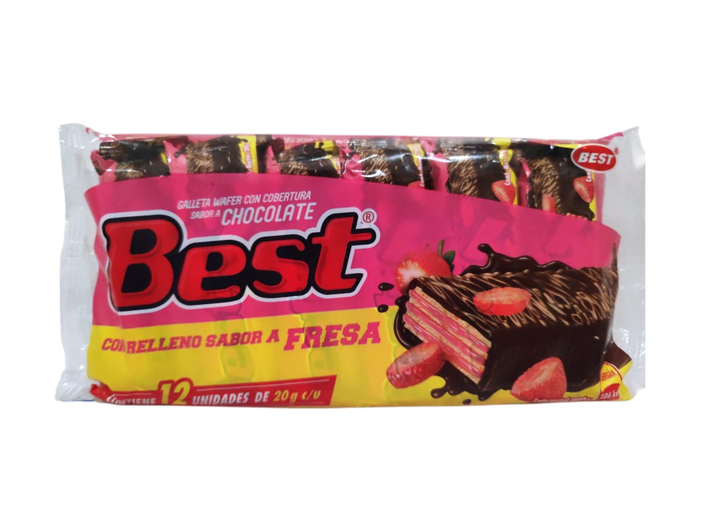 GALLETA BEST SABOR  FRESA 240G