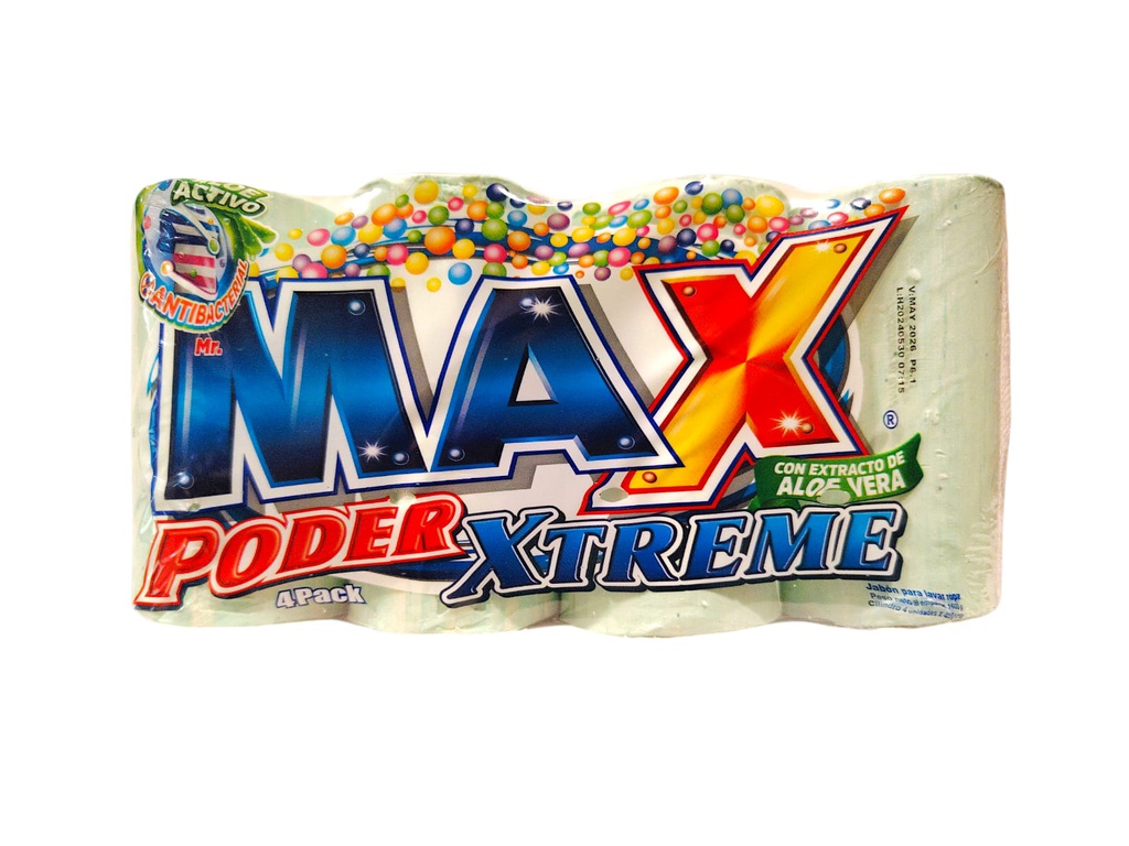 JABON MAX PODER ALOE VERA 4PAC