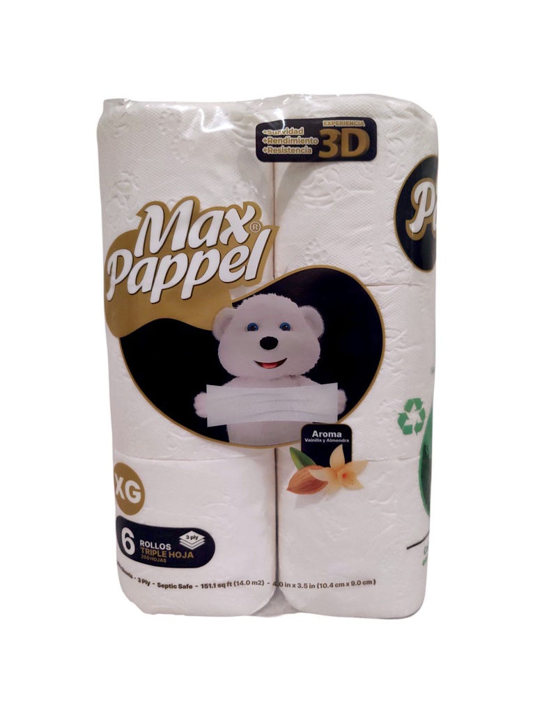 PAPEL HIGIENICO MAX PAPPEL TRI