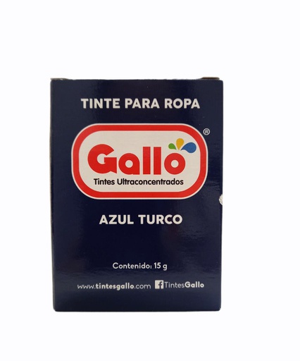 [7441042510011] TINTE AZUL TURCO GALLO P/TENIR