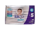PAÑAL BB TIPS T5 40 UNIDADES