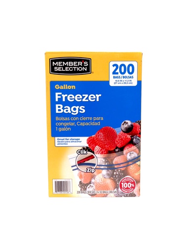 [607766401586] MEMBERS FREEZER BAG 200 UND