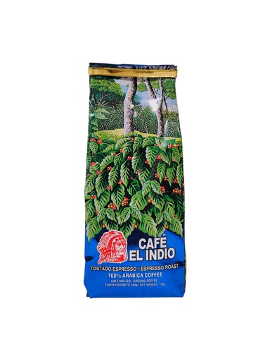 [7421800100821] CAFE INDIO ESPRESSO ROAST 12OZ