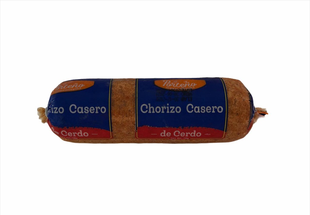 CHORIZO CASERO DE CERDO ROLLO PORTEÑ0 198 G
