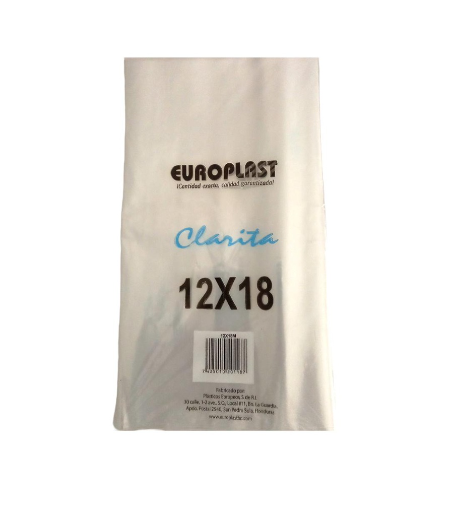 BOLSA LISA EUROPLAST 12X18 CLA