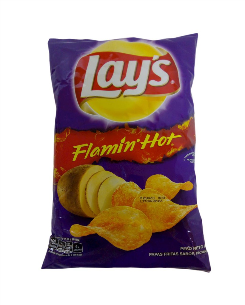 PAPAS LAYS FLAMIN HOT 80G