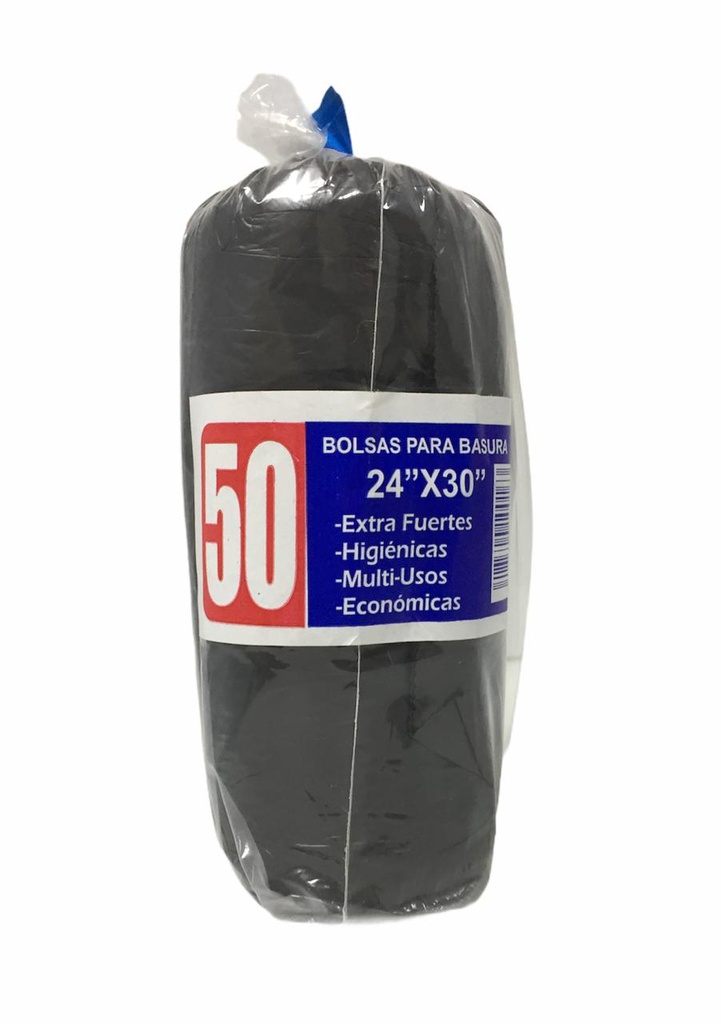 BOLSA PARA BASURA NEGRA 24X30