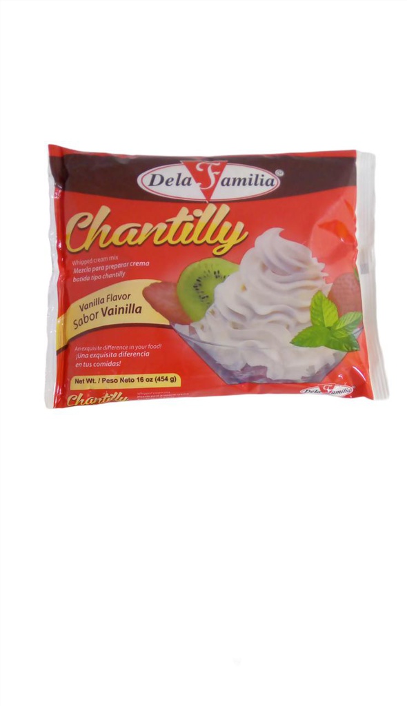 CREMA CHANTILLY SABOR VAINILLA