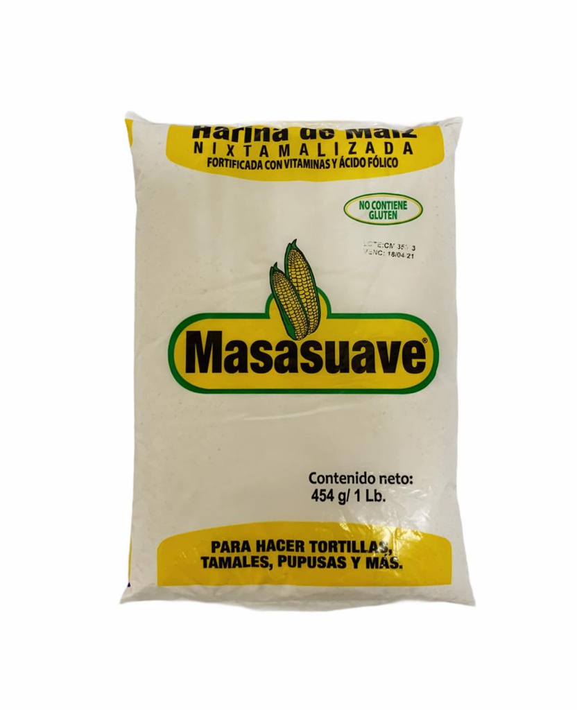 MASA SUAVE 1 LB HARINA DE MAIZ