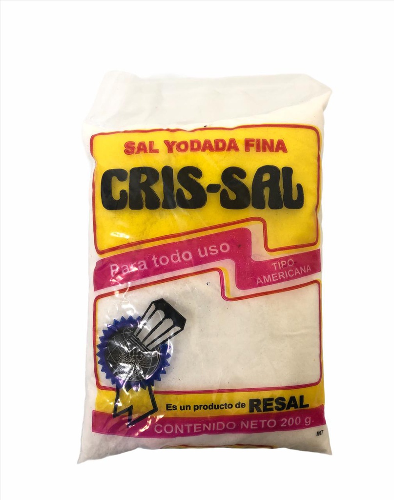 SAL REFINADA CRISSAL 1/2LB